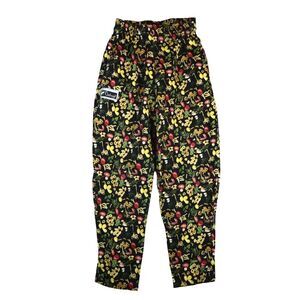 VTG 90s Chef Wear Pasta Italian Made in USA Baggy Elastic Waist Hippie Pants XS